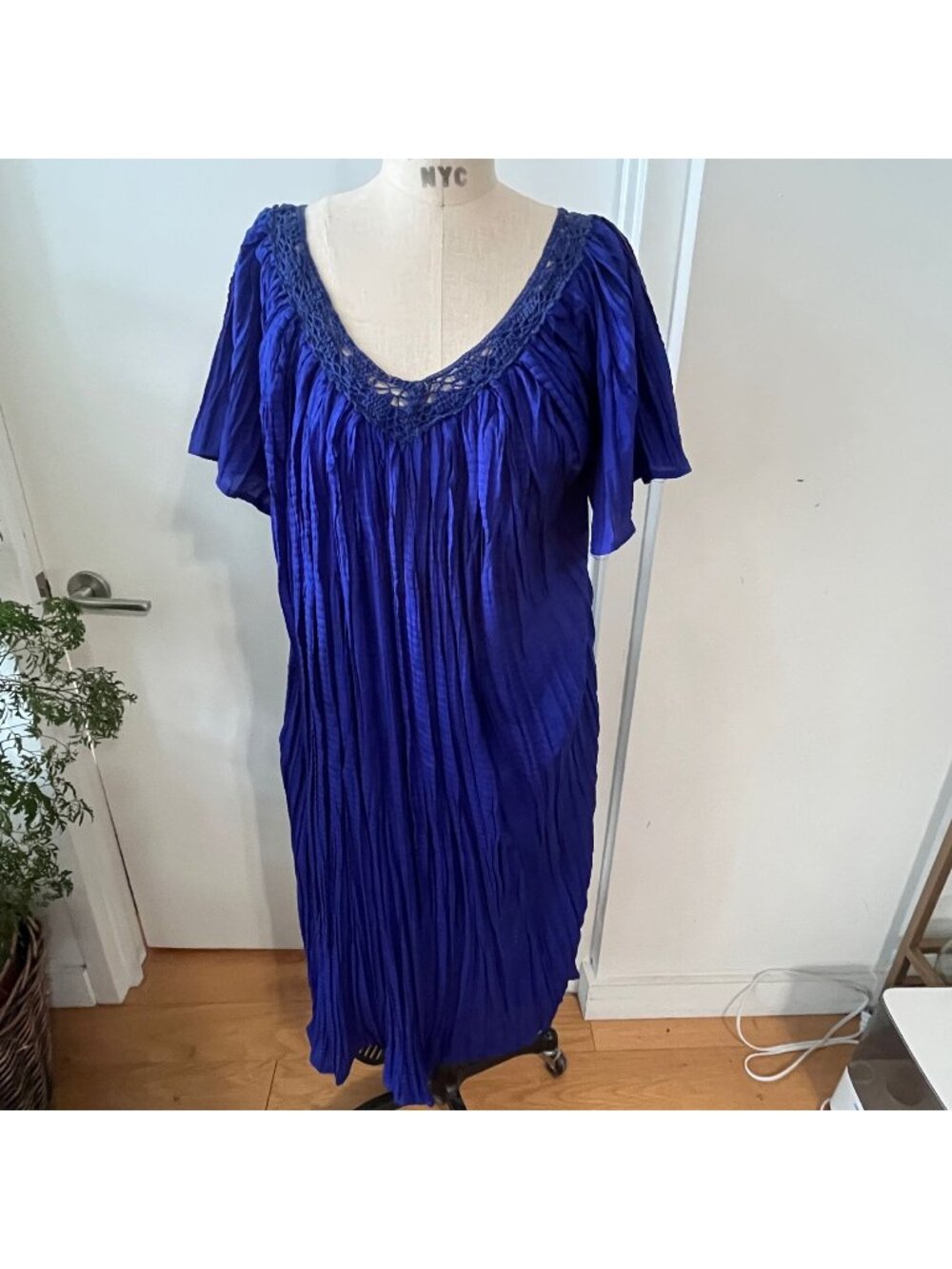 Vintage‎ Jessica Bloom Kaftan/ Beach Coverup. One Size